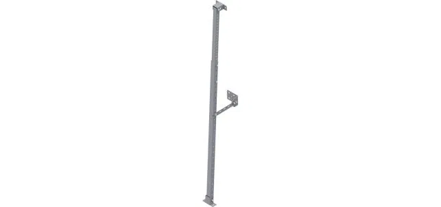 48007 – HOLMAN Van Storage System Shelf Support, For Holman Van Storage Shelf Units Single Gray Powder Coated Steel